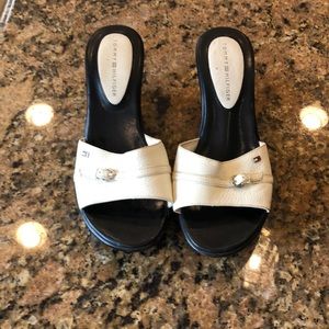 White Tommy Hilfiger Wedges